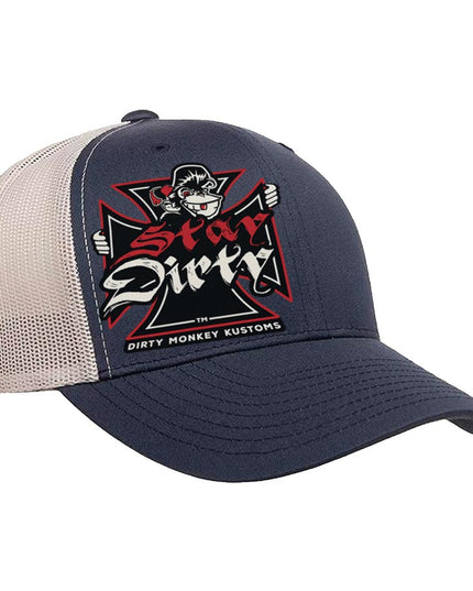 Shit Show Cycles Biker Hat - in Navy/Silver