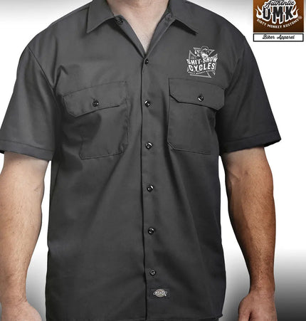 Shit Show Cycles™ Harley Springer - mechanic shirt front