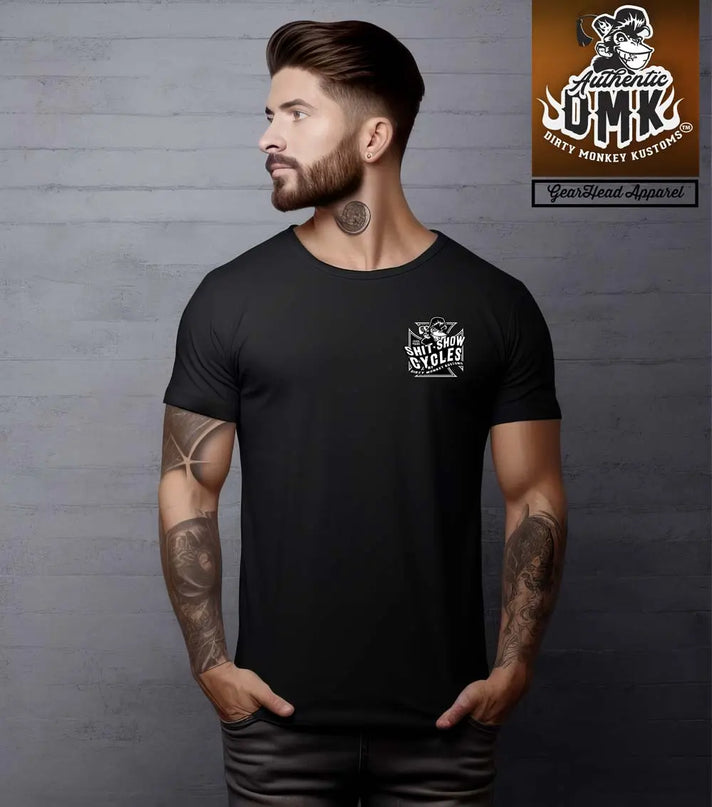 Harley Biker Tees - front - custom design by Dirty Monkey Kustoms 