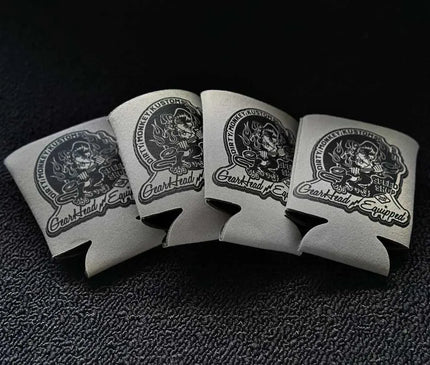 Dirty Monkey Equipped Hot Rod Koozies - 4 Pack (GREY)