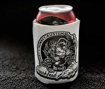 Dirty Monkey Equipped Hot Rod Koozies - 4 Pack (GREY)