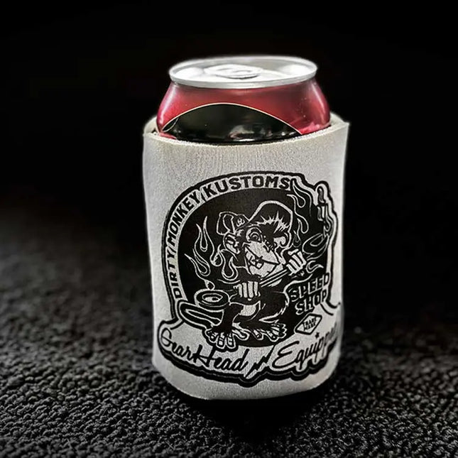 Dirty Monkey Equipped Hot Rod Koozies - 4 Pack (GREY)