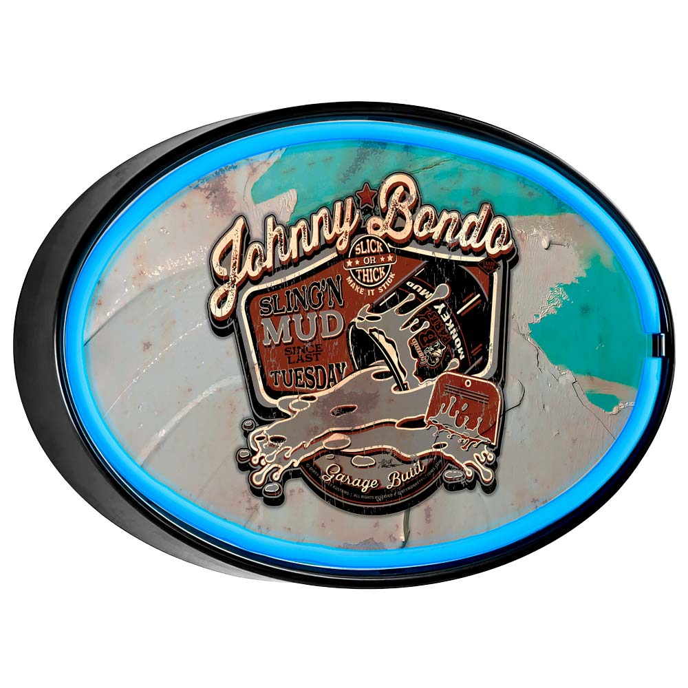 Johnny Bondo Putty LED/Neon Retro Wall Sign