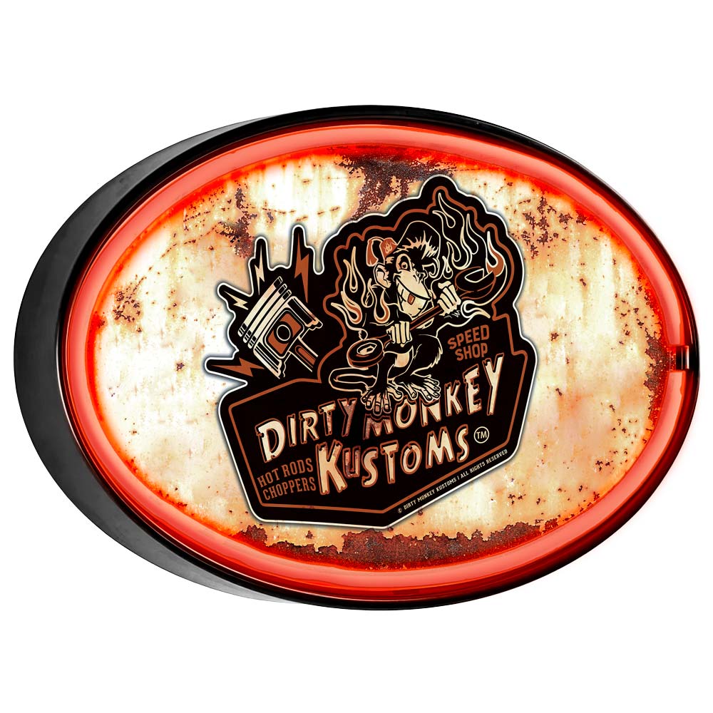 Dirty Monkey Retro Original LED/Neon Retro Wall Sign