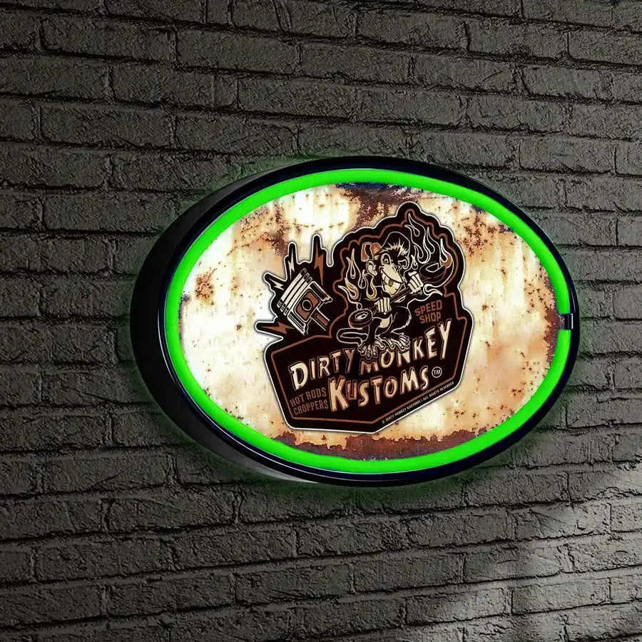 Dirty Monkey Retro Original LED/Neon Retro Wall Sign
