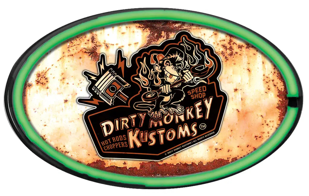 Dirty Monkey Retro Original LED/Neon Retro Wall Sign