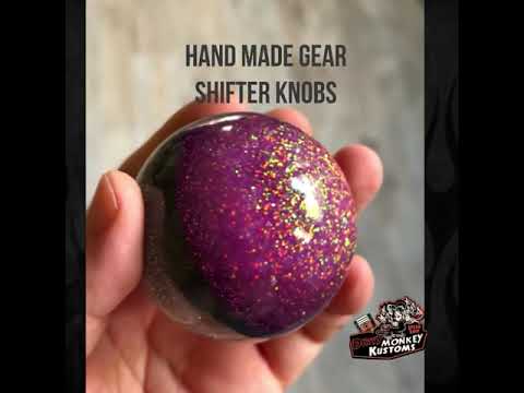 Cannon Ball - Pink Metal Flake Shifter Knob - 02