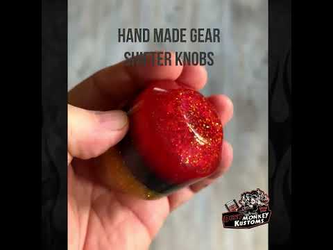 Low Ball - Red Metal Flake Shifter Knob - 05