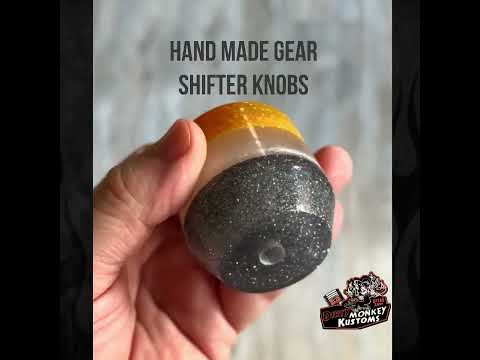 Low Ball - Orange Metal Flake Shifter Knob - 06