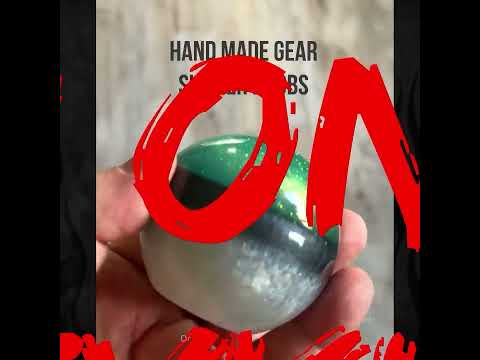 Cannon Ball -Blue Hot Rod Metal Flake Shifter Knob - 06