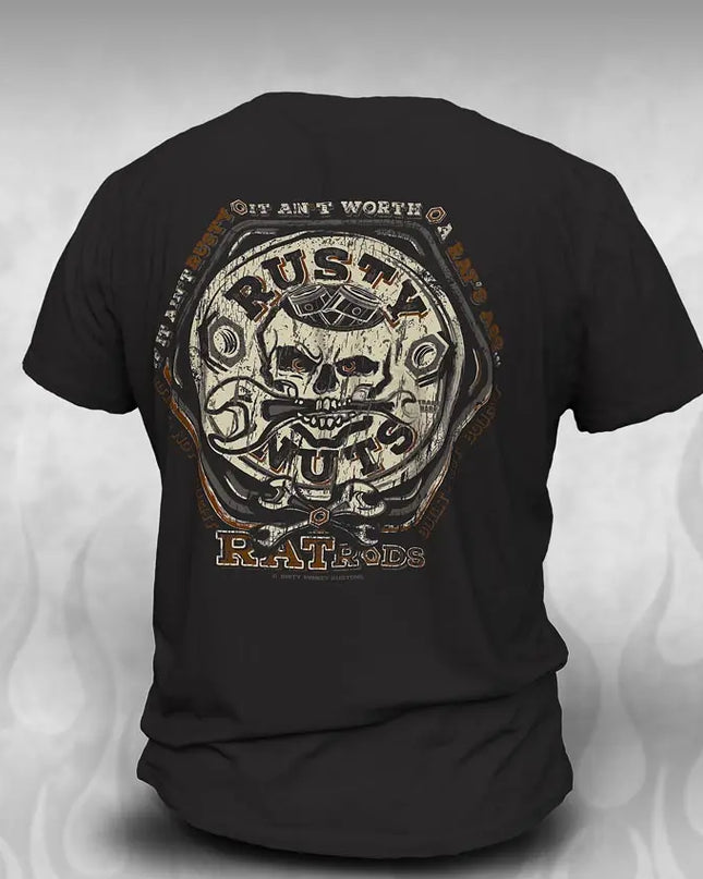 "Rusty Nuts" Rat Rod tshirt - Dirty Monkey Kustoms CDN GearHead Apparel - Canada