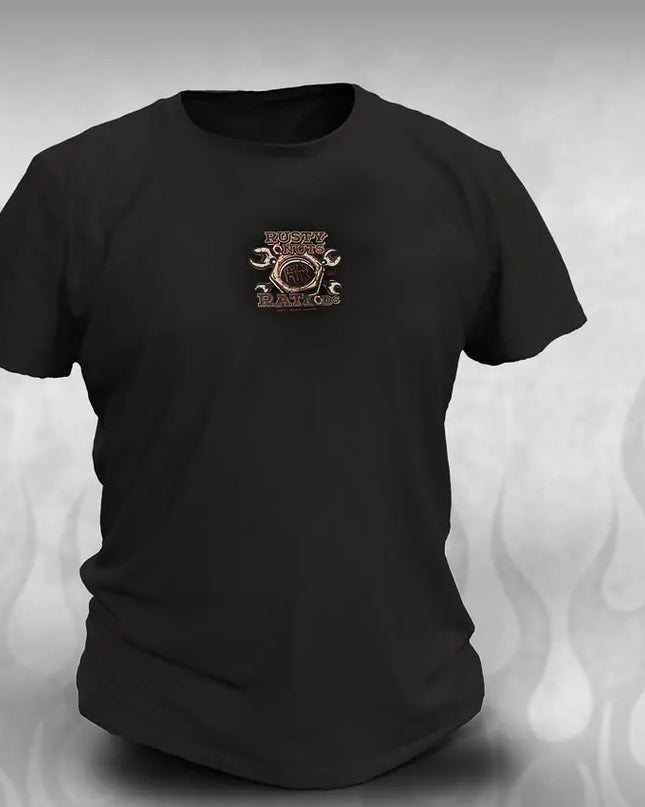 "Rusty Nuts" Rat Rod tshirt - Dirty Monkey Kustoms CDN GearHead Apparel - Canada