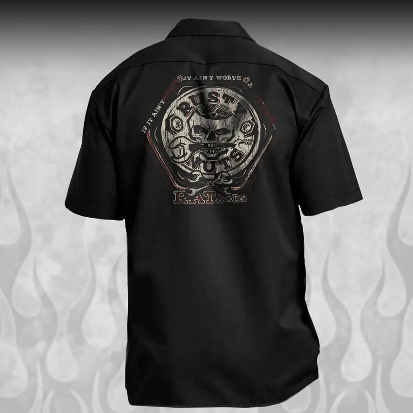 Custom Mechanic Work Shirts for Car Guys, Hotrodders Bikers