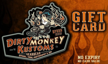 DMK Gift card - Dirty Monkey Kustoms USA GearHead Apparel - USA