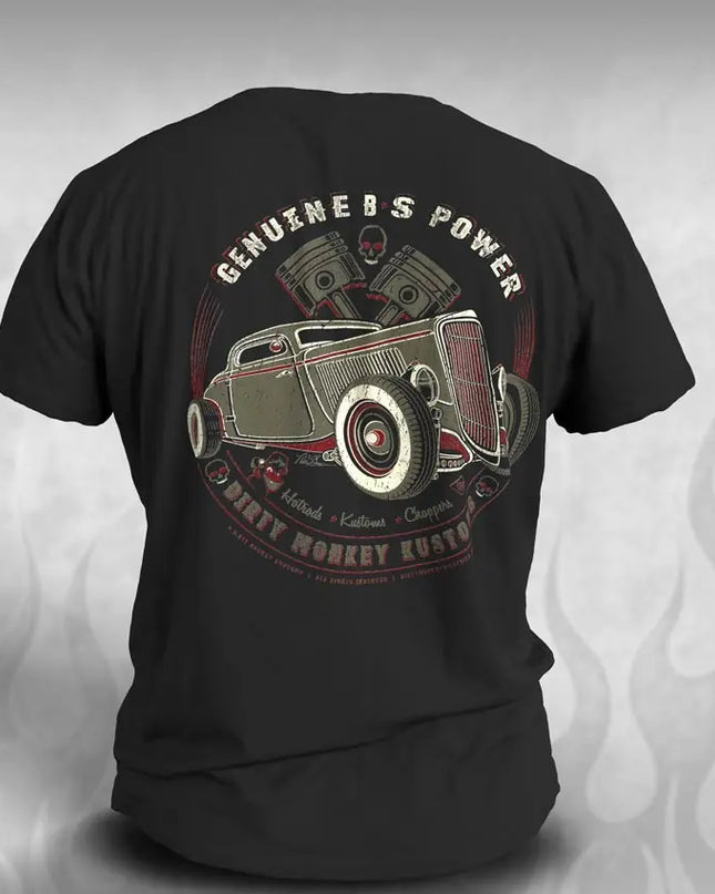 1934 Ford Coupe Hot Rod t shirt - Dirty Monkey Kustoms USA GearHead Apparel - USA