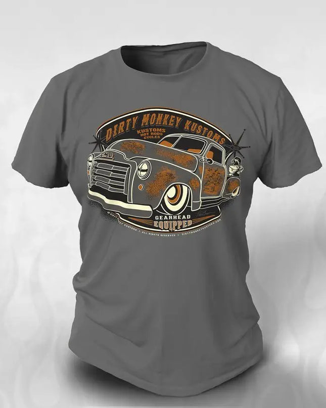1951 GMC Truck Hot Rod Youth tshirt - Dirty Monkey Kustoms USA GearHead Apparel - USA