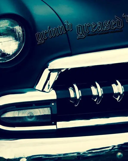 "'54 Chevy Blue Boy" Hot Rod photo art poster print - Dirty Monkey Kustoms USA GearHead Apparel - USA