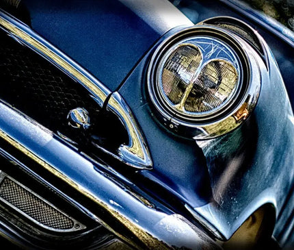 "55 PONTIAC CHIEFTAIN" photo art poster print - Dirty Monkey Kustoms USA GearHead Apparel - USA