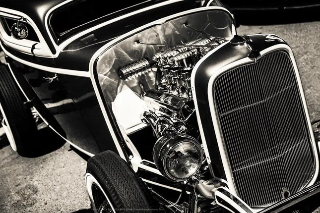 "Deuce Coupe" Hot Rod Garage Art vinyl print