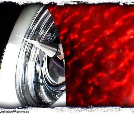 'Spiked Red' kustom hot rod coffee mug - Dirty Monkey Kustoms USA GearHead Apparel - USA