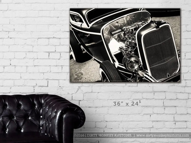 "Deuce Coupe" Hot Rod Garage Art vinyl print