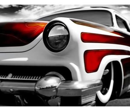 "Burn'n Scallops" Hot Rod photo art poster print - Dirty Monkey Kustoms USA GearHead Apparel - USA