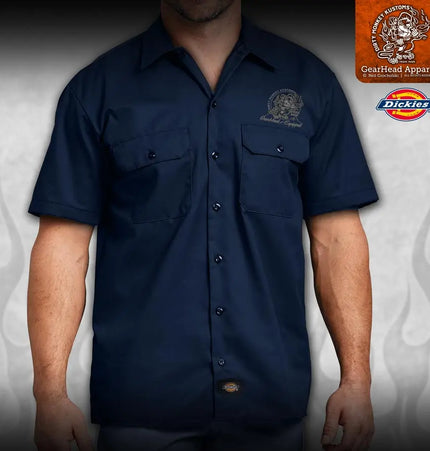 Chopped '49 Merc GearHead Mechanic Shirt Limited Edition - Dirty Monkey Kustoms USA GearHead Apparel - USA