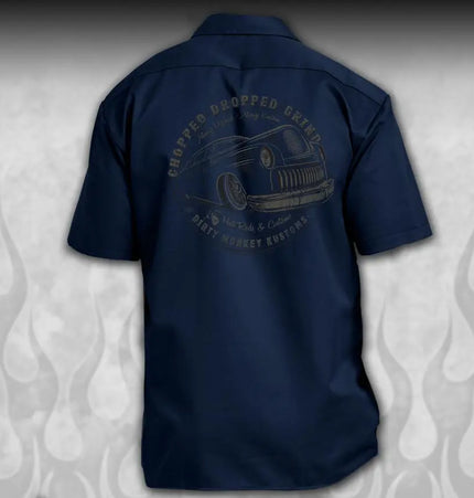 Chopped '49 Merc GearHead Mechanic Shirt Limited Edition - Dirty Monkey Kustoms CDN GearHead Apparel - Canada
