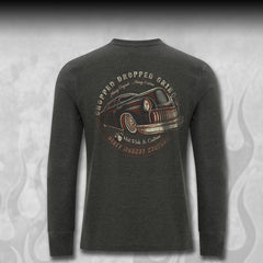 Chopped '49 Merc Hot Rod Long Sleeve Shirt - Dirty Monkey Kustoms USA GearHead Apparel - USA