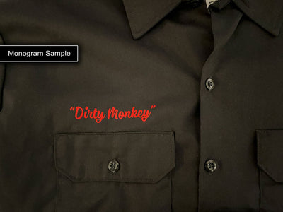 Chopped '49 Merc Hot Rod Mechanic Shirt - Dirty Monkey Kustoms USA GearHead Apparel - USA
