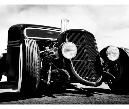 "CHOPPED 'N DROPPED" B/W photo print - Dirty Monkey Kustoms CDN GearHead Apparel - Canada