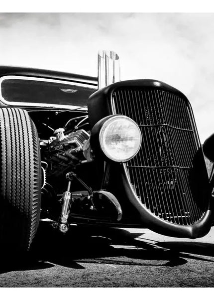 "CHOPPED 'N DROPPED" B/W photo print - Dirty Monkey Kustoms CDN GearHead Apparel - Canada