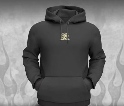 "Crossed Pistons" Hot Rod hoodie - Dirty Monkey Kustoms CDN GearHead Apparel - Canada