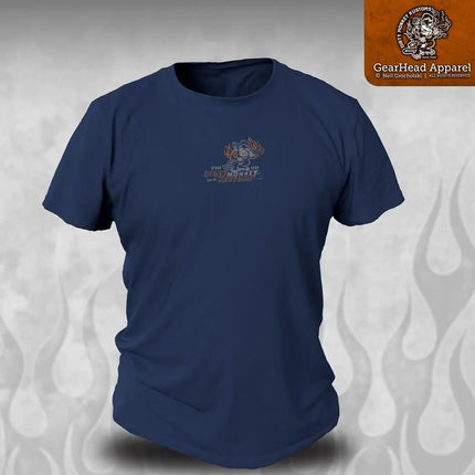 "Crossed Pistons" hot rod t shirt - Kustom original design - Dirty Monkey Kustoms USA GearHead Apparel - USA