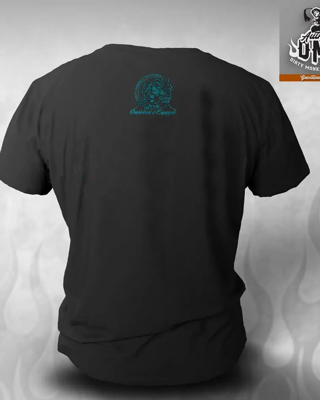 Dirty Monkey Kustoms Hot Rod t shirt - Dirty Monkey Kustoms USA GearHead Apparel - USA