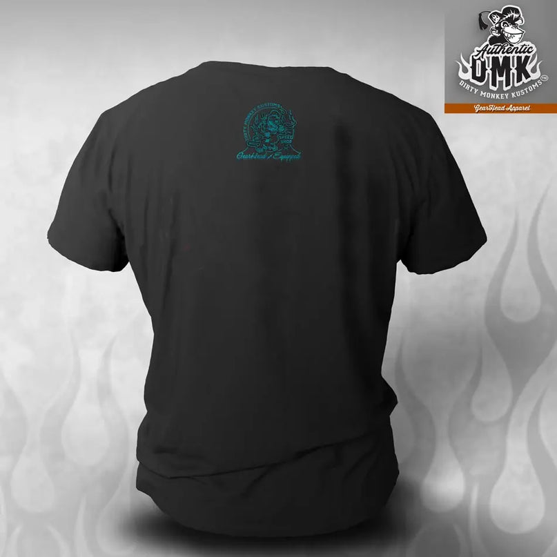 Dirty Monkey Kustoms Hot Rod t shirt - Dirty Monkey Kustoms USA GearHead Apparel - USA