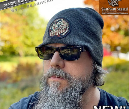 DMK Equipped - Beanie - Dirty Monkey Kustoms USA GearHead Apparel - USA