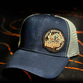 DMK Equipped - Retro Style Hat - Navy - Dirty Monkey Kustoms USA GearHead Apparel - USA