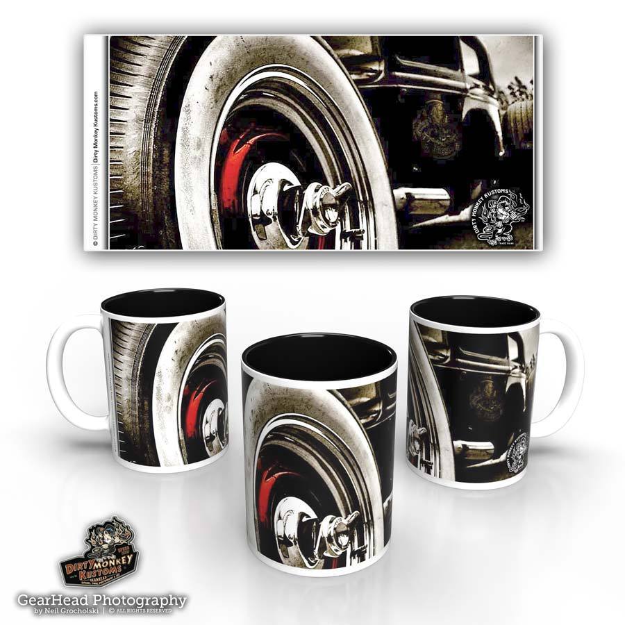 'Colin's Revenge' kustom rat rod coffee mug - Dirty Monkey Kustoms USA GearHead Apparel - USA