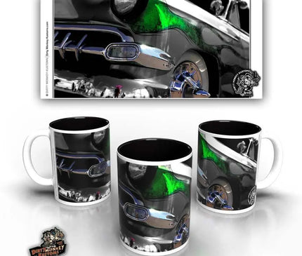 'Soylent Green' kustom hot rod coffee mug - Dirty Monkey Kustoms USA GearHead Apparel - USA