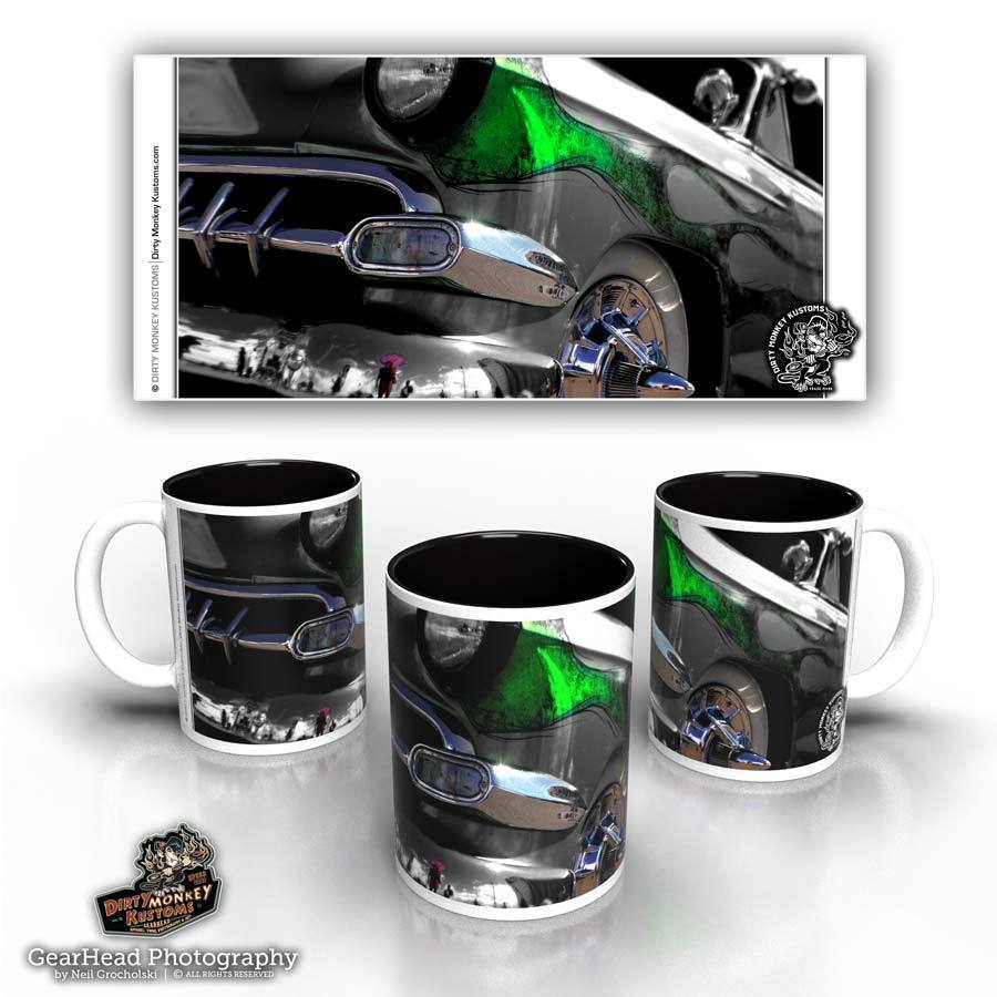 'Soylent Green' kustom hot rod coffee mug - Dirty Monkey Kustoms USA GearHead Apparel - USA