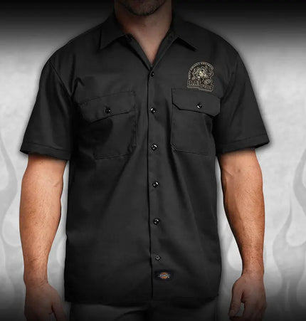 "Ellie" 1948 Ford COE rat rod mechanic shirt - Dirty Monkey Kustoms Canadian GearHead Shirts & Apparel - Canada