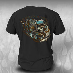 "Ellie" Rat Rod COE tee shirt - Dirty Monkey Kustoms USA GearHead Apparel - USA