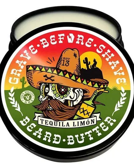 Grave Before Shave beard butter - Tequila Lime - Dirty Monkey Kustoms USA GearHead Apparel - USA
