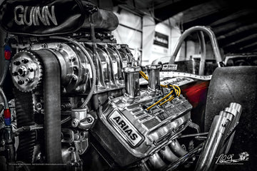 "GUINN" Hot Rod dragster art photo poster print - Dirty Monkey Kustoms CDN GearHead Apparel - Canada