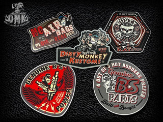 HOT ROD - Tool Box Sticker 5 PACK v1 - Dirty Monkey Kustoms USA GearHead Apparel - USA