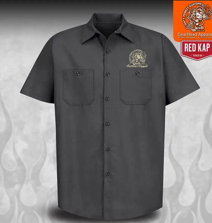 "Johnny Bondo" Hot Rodder Mechanic Shirt - Dirty Monkey Kustoms CDN GearHead Apparel - Canada