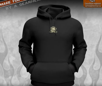 "Johnny Bondo" Hot Rodders Hoodie - Dirty Monkey Kustoms USA GearHead Apparel - USA