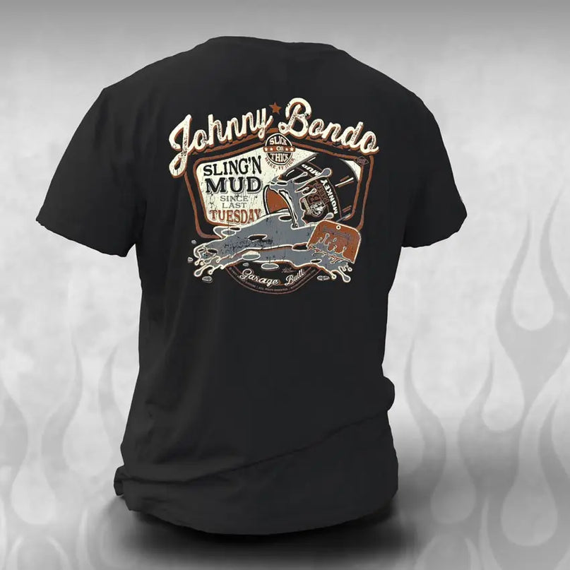 "Johnny Bondo" Hot Rodders tee shirt - Dirty Monkey Kustoms CDN GearHead Apparel - Canada