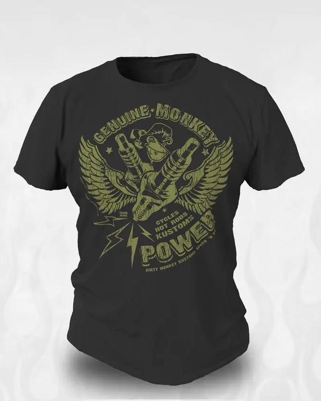 KIDS Hot Rod "Monkey Power" T shirts - Dirty Monkey Kustoms USA GearHead Apparel - USA
